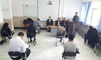 برگزاری آزمون فینال فراگیران دوره ۱۵ مرکز آموزش بهورزی در شهرستان بوکان