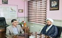 دیدار حجت الاسلم طاهری رئیس نهاد نمایندگی مقام معظم رهبری (مد ظله) و دکتر شاه ولدی فرمانده بسیج جامعه پزشکی استان و هیئت همراه با مدیر شبکه بهداشت و درمان شهرستان بوکان
